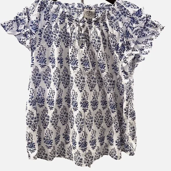 St John’s Bay women’s blouse, size large 100 % cotton - Picture 3 of 8